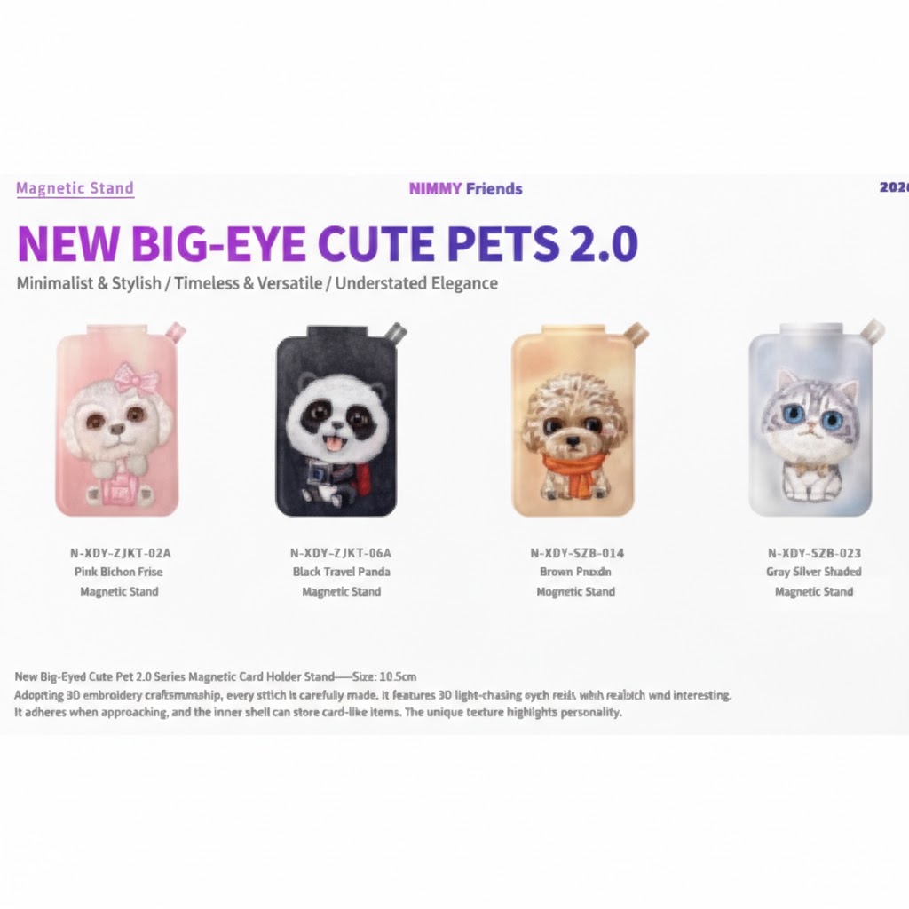 استند و جاکارتی نیمی Nimmy New Big Eye Cute Pets 1